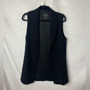 Club Monaco Black Sleeveless Tailored Blazer Vest Size XS